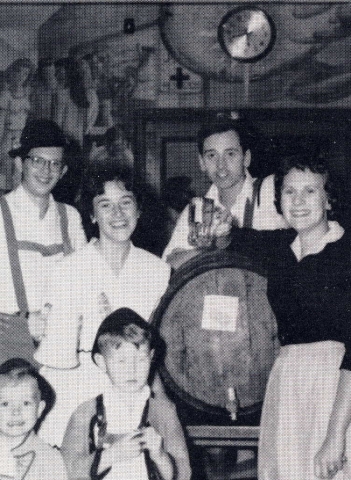 German Clubs Oktoberfest:
L - R: Ernest Falke, Carol Masters, Josef Schmidt, and Dorothy Van Order.