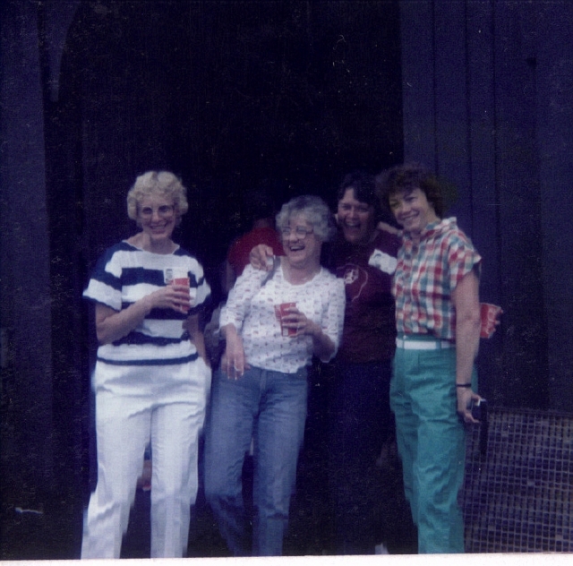Carol Crass, Dorothy Donahue, Linda Hallam, and Jane Miller