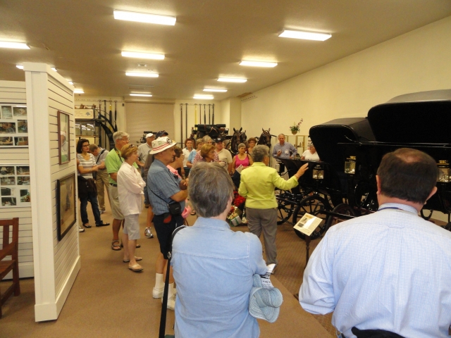 Linda Beaulieu (spouse of Steve) describes the phaetons housed at the Florida Carriage Museum.